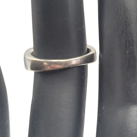 Amethyst and Fire Opal 925 Silver Ring Stamped Sz 5 - Picture 6 of 7